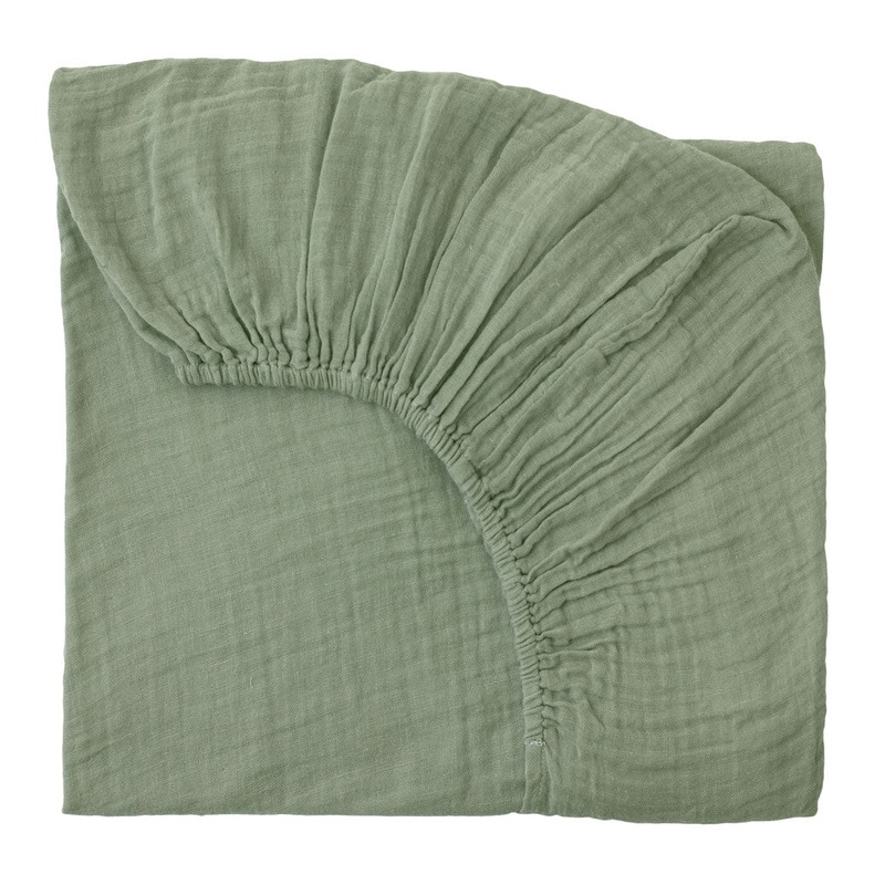 Numero 74 Organic Cotton Fitted Bed Sheet Sage Green