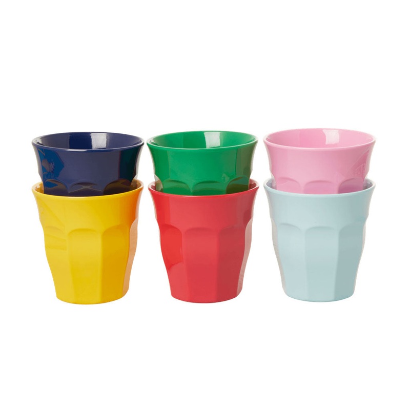 Rice DK Melamine Cups In Assorted Favorite Colors - Small - 6 pcs in Giftbox