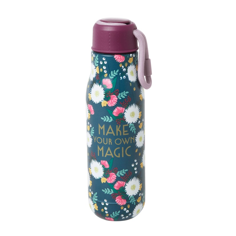 Rice DK Stainless Steel Drinking Bottle with Wedding Bouquet Print