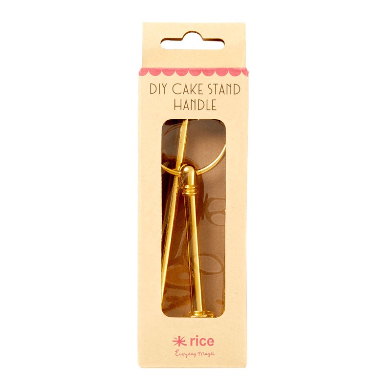 Rice DK 3 Tier DIY Cake Stand Rod In Gold