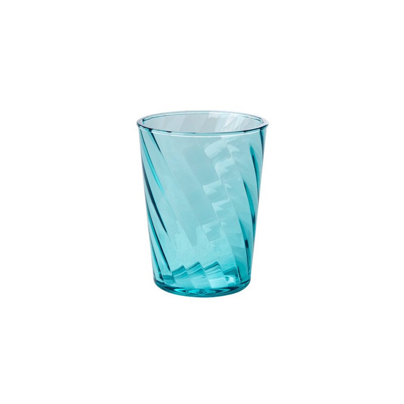 Rice DK Acrylic Tumbler in Twisted Swirl Design - Mint - Medium - 340ml