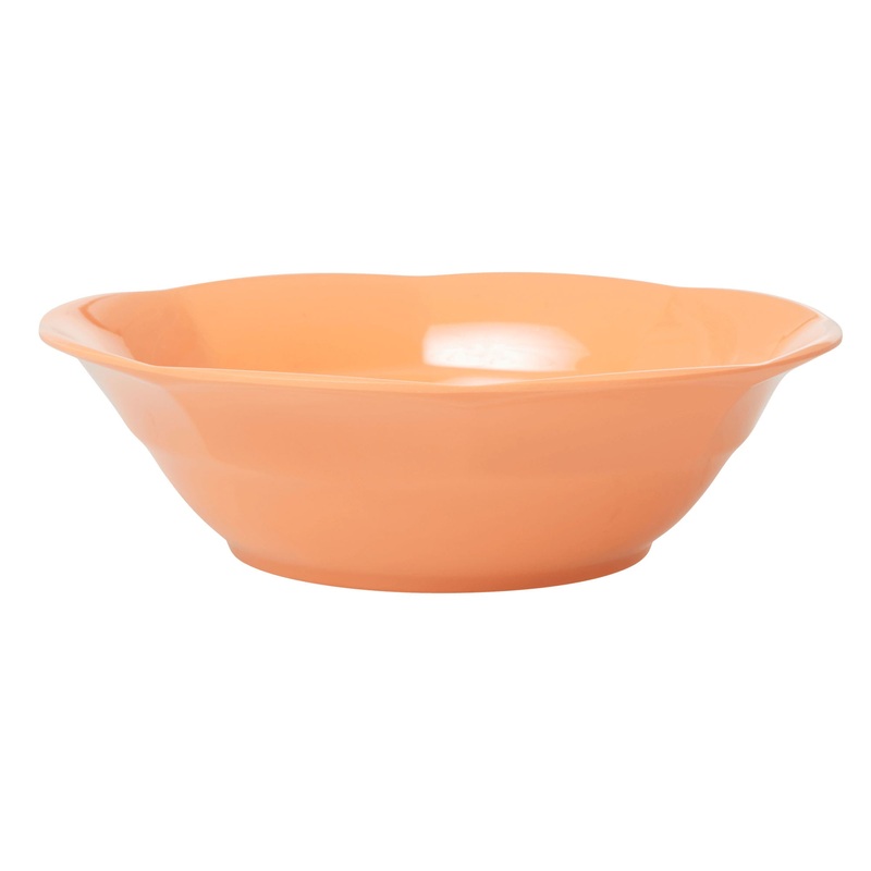 Rice DK Melamine Soup Bowl in Soft Apricot