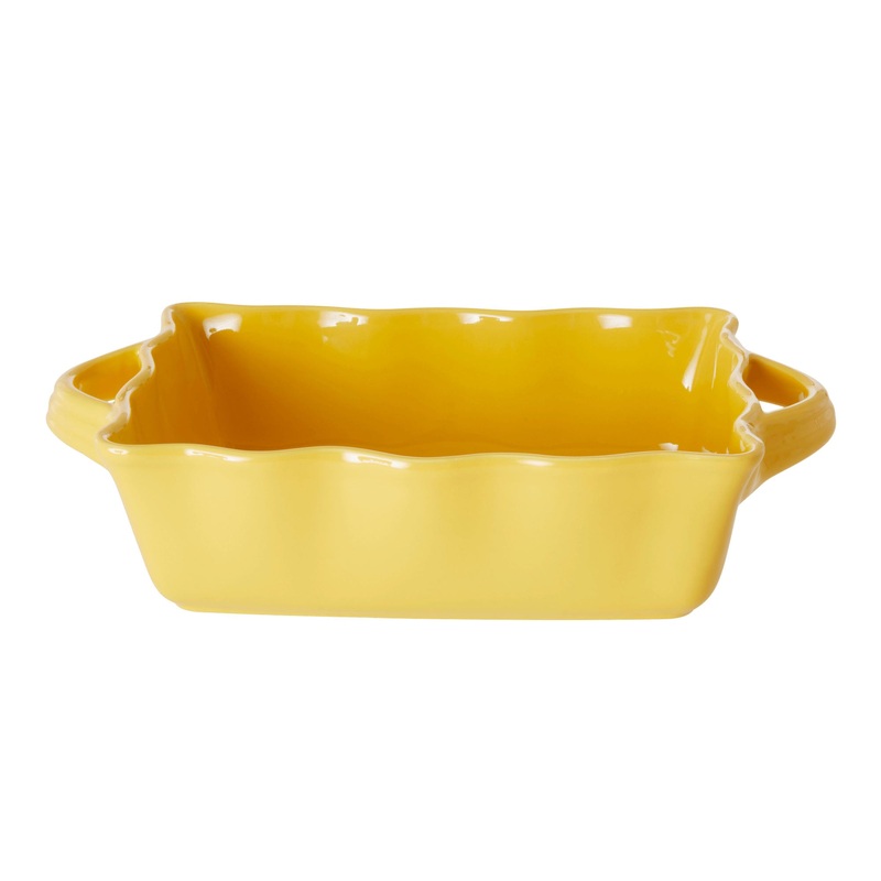 Rice DK Stoneware Oven Dish in Yellow - Medium