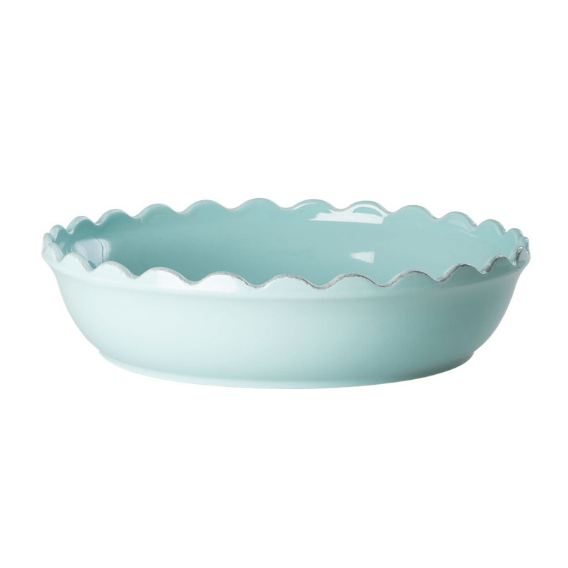 Rice DK Stoneware Pie Dish in Mint - Large
