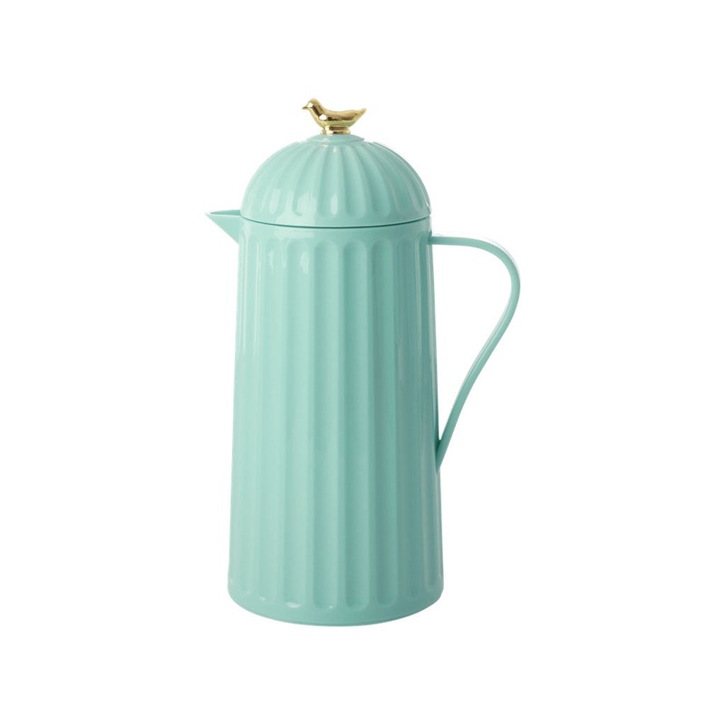 Rice DK Thermo In Dark Mint with Gold Bird On Lid - 1L