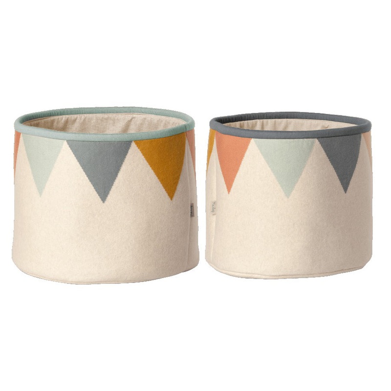 Maileg Basket, 2 pcs set - Blue