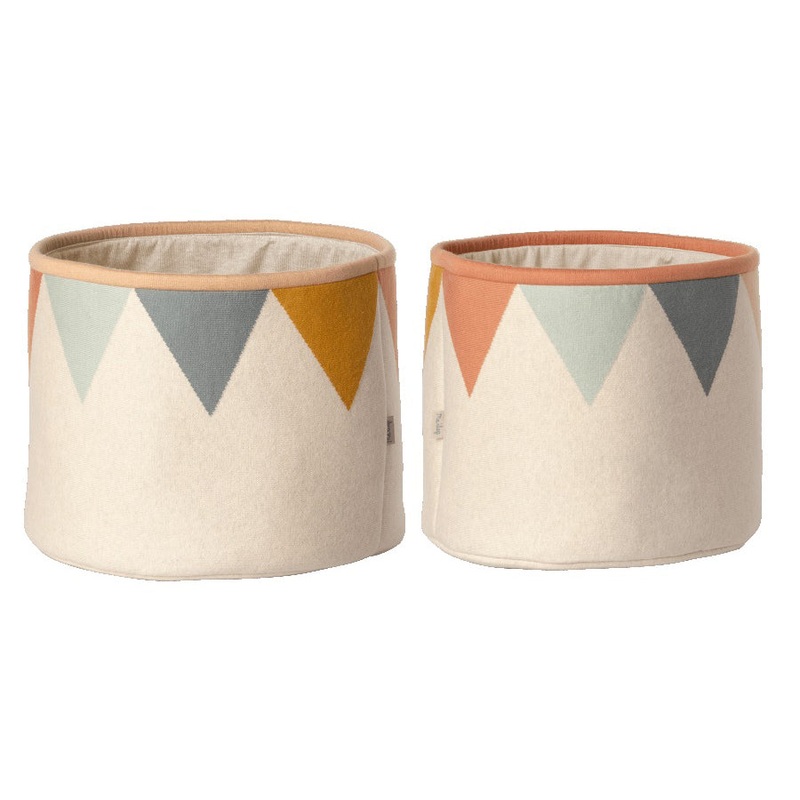 Maileg Basket, 2 pcs set - Rose