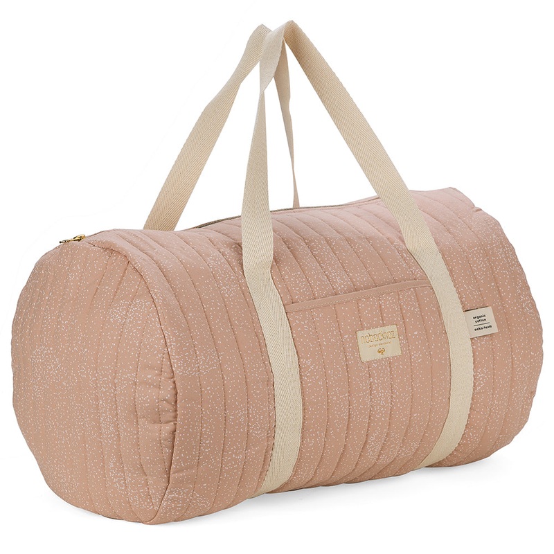 nobodinoz New York Weekend Bag White Bubble/ Misty Pink