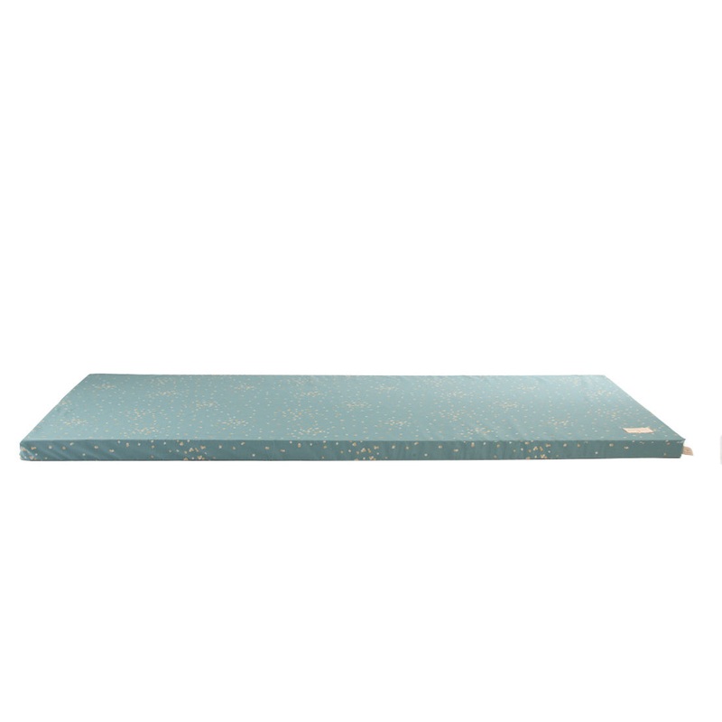 nobodinoz St Barth Mattress Gold Confetti/ Magic Green