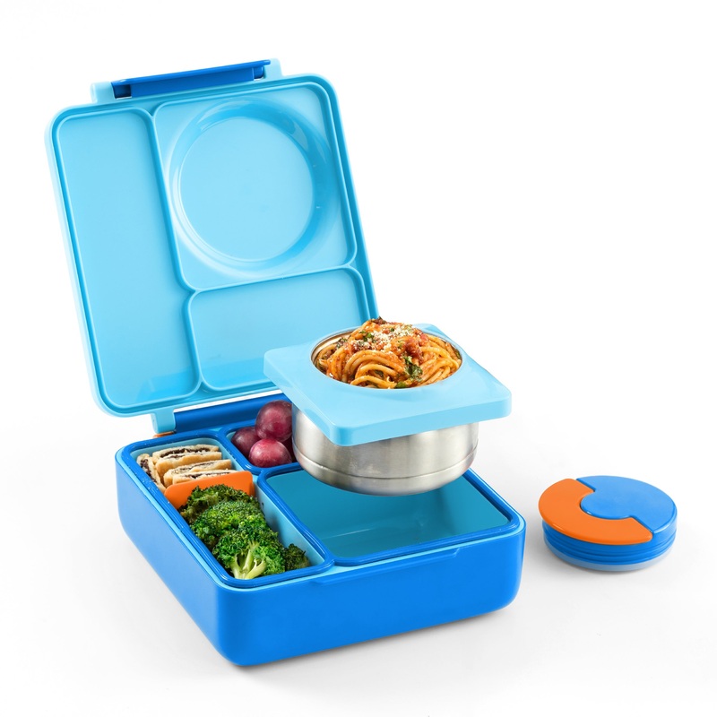 OmieBox Insulated Hot & Cold Bento Box V2 - Blue Sky