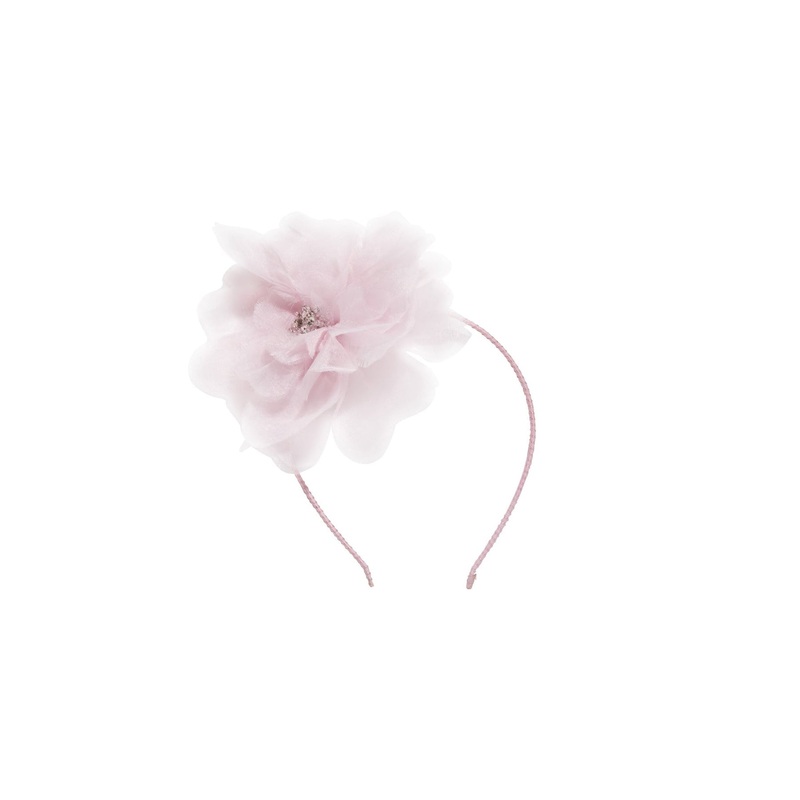 Tutu du Monde Peony Headband Crystal Pink