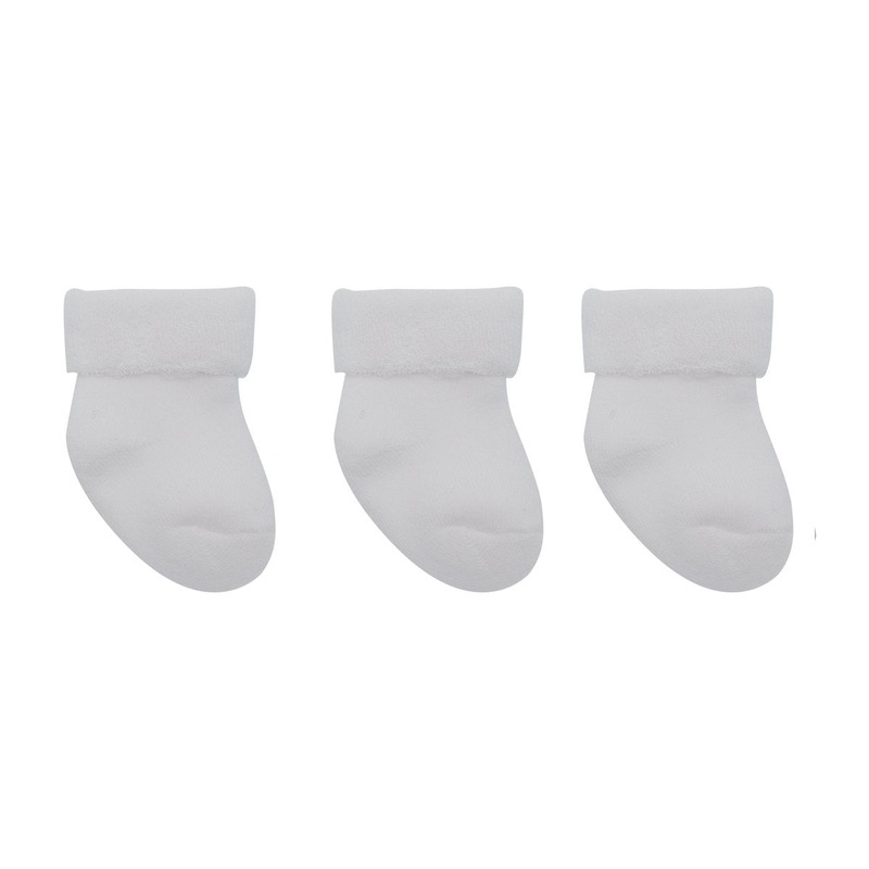 Cambrass Set 3 Socks for Baby Liso White (1718)