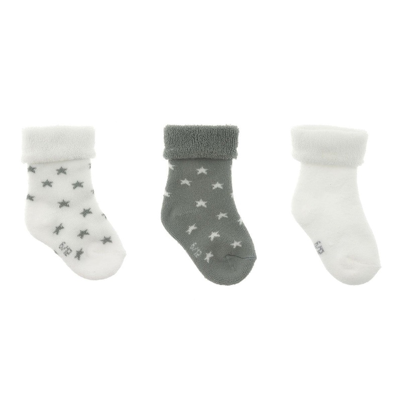 Cambrass Set 3 Socks for Baby Star Grey Sz.000 (1718)