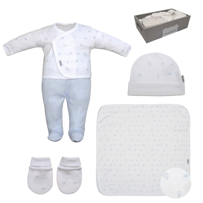 Cambrass Set New Born 5pcs  Blue T.1
