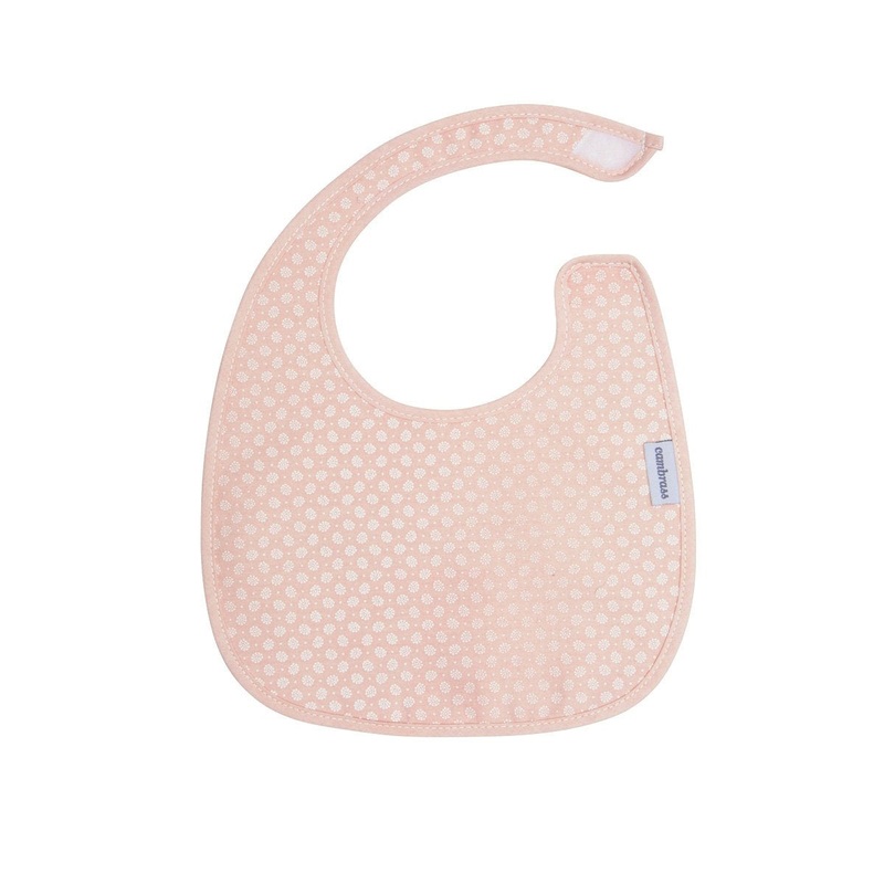 Cambrass Square Bib Velcro Astra Pink/Flower 20x26cm