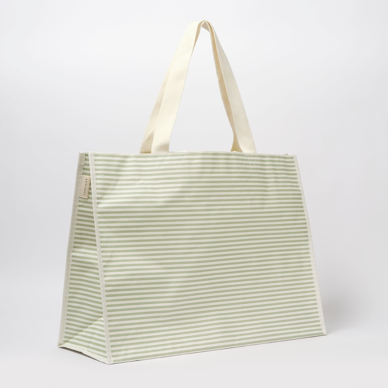 SUNNYLiFE Carryall Beach Bag La Palma Sage Stipe