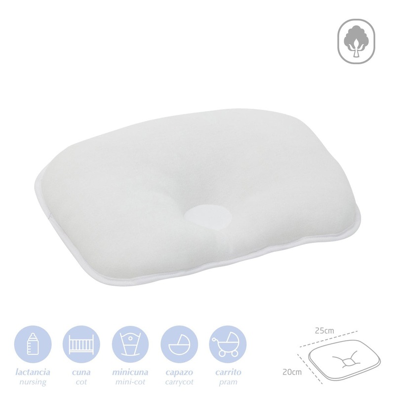 Cambrass Arm Pillow Liso E White 25x20cm