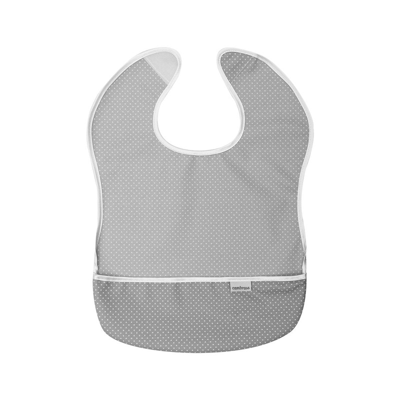 Cambrass Bib Square PVC Pic Grey 28x36cm