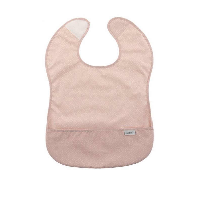 Cambrass Bib Square PVC Sky Pink/Rain 28x36x1cm