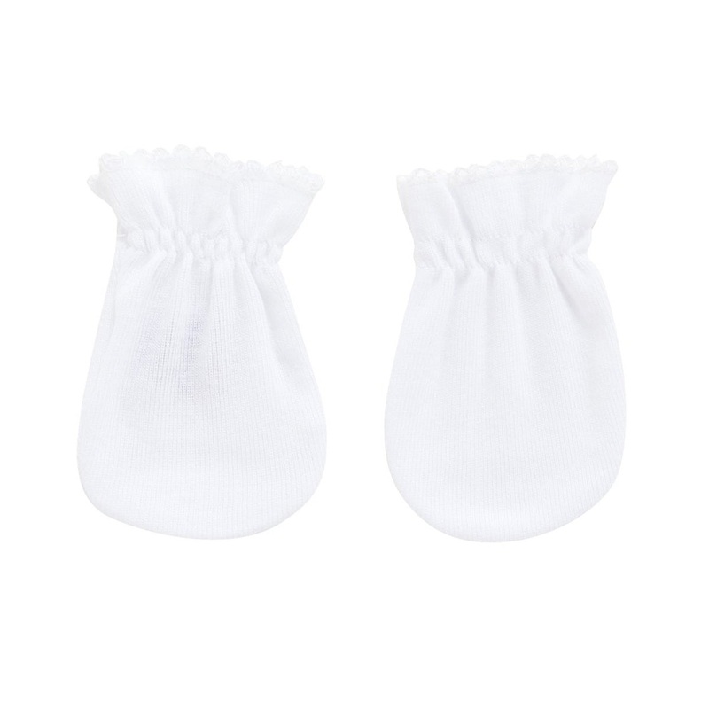 Cambrass Pair of Mittens Liso White