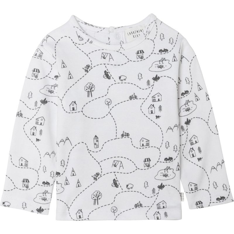 Carrment Beau Long Sleeve T-Shirt Fall 2 White Grey