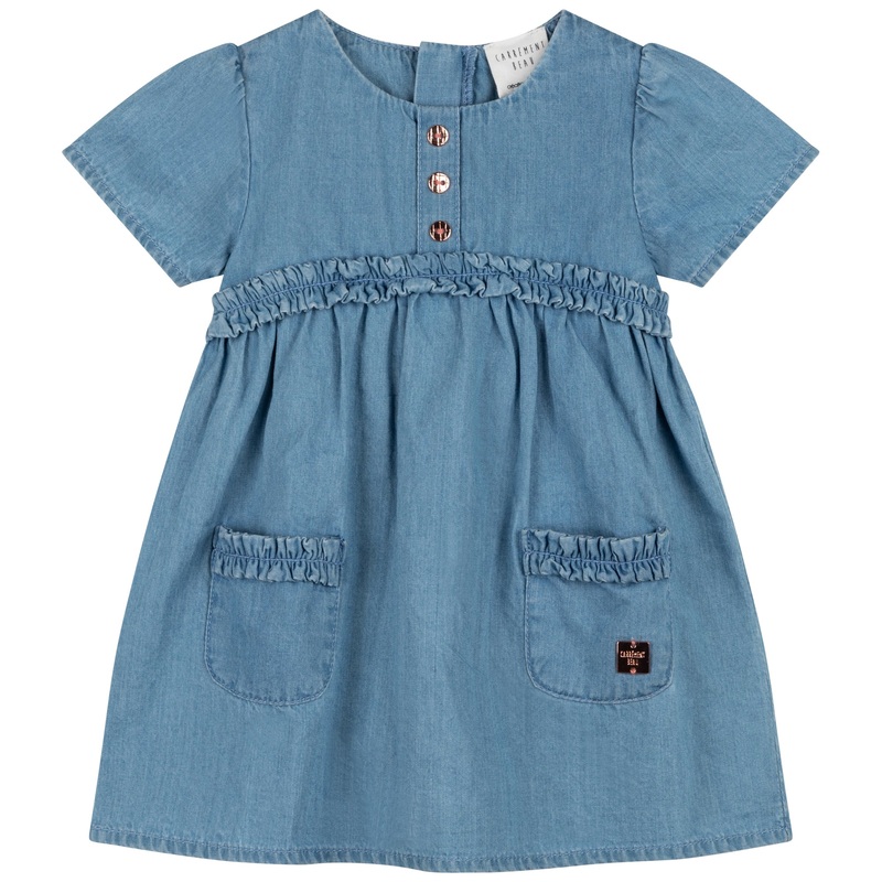 Carrment Beau Dress Spring 1 Infant Denim Blue