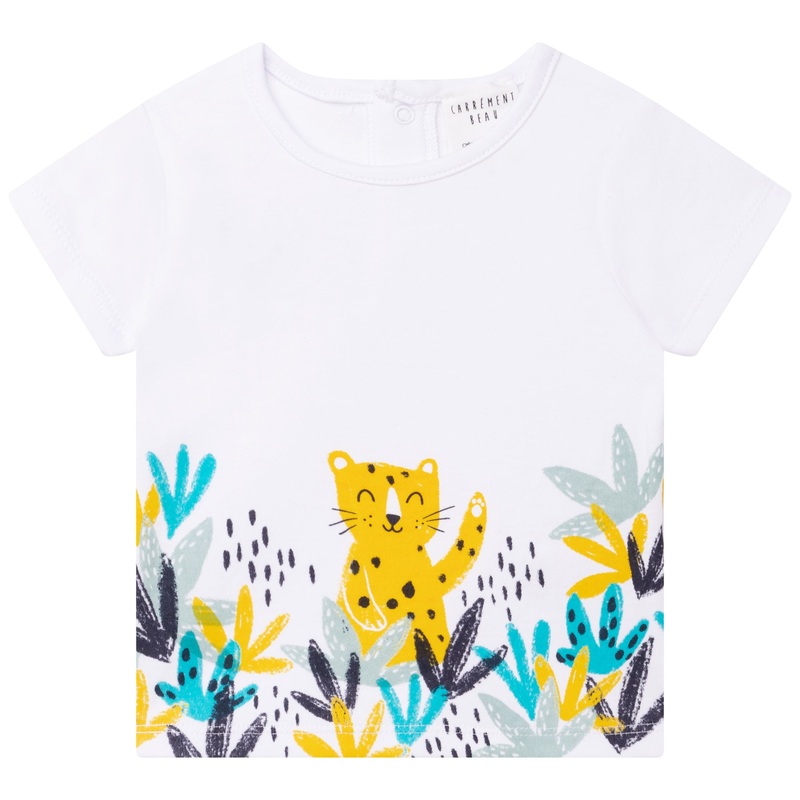 Carrment Beau Short Sleeves Tee Shirt Spring 1 Infant White