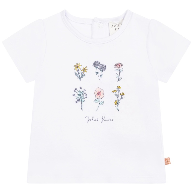 Carrment Beau Short Sleeves Tee Shirt Spring 1 Infant White Purple
