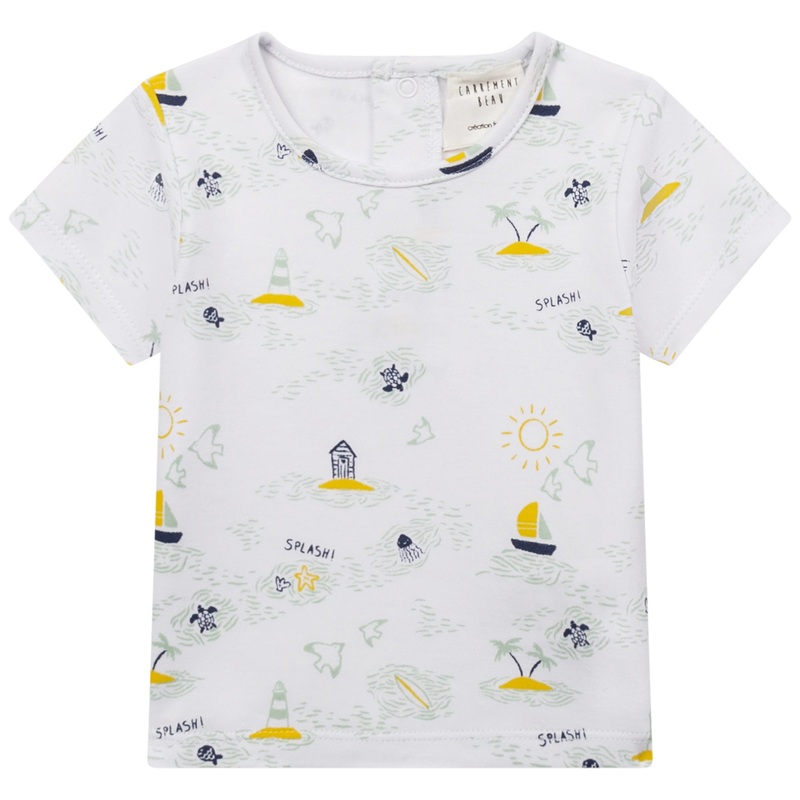 Carrment Beau Short Sleeves Tee Shirt Summer Infant White