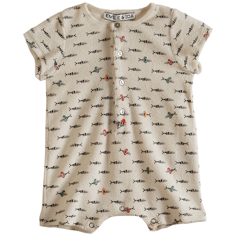 Emile et Ida Jumpsuit Ecru Poisson