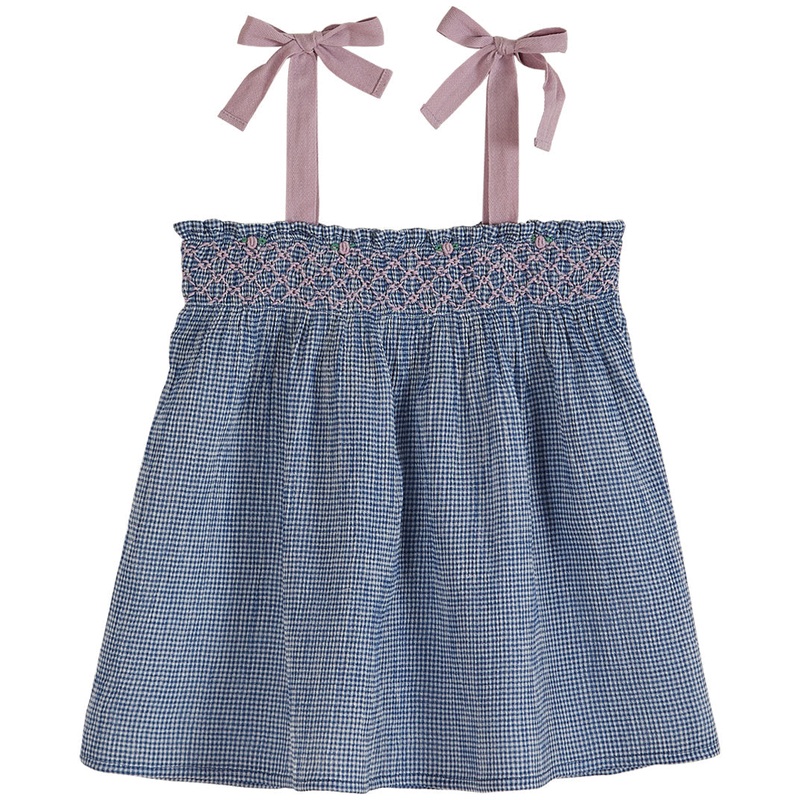 Emile et Ida Top Bretelle Mini Vichy