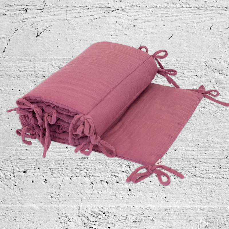 Numero 74 Organic Cotton Cot Bumper Baobab Rose