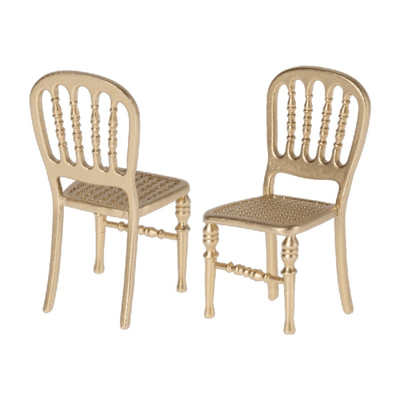 Maileg Chair, Mouse - Gold