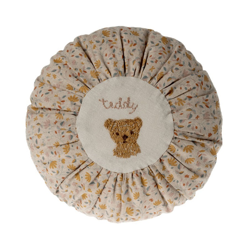 Maileg Cushion Round Small - Teddy, Flower
