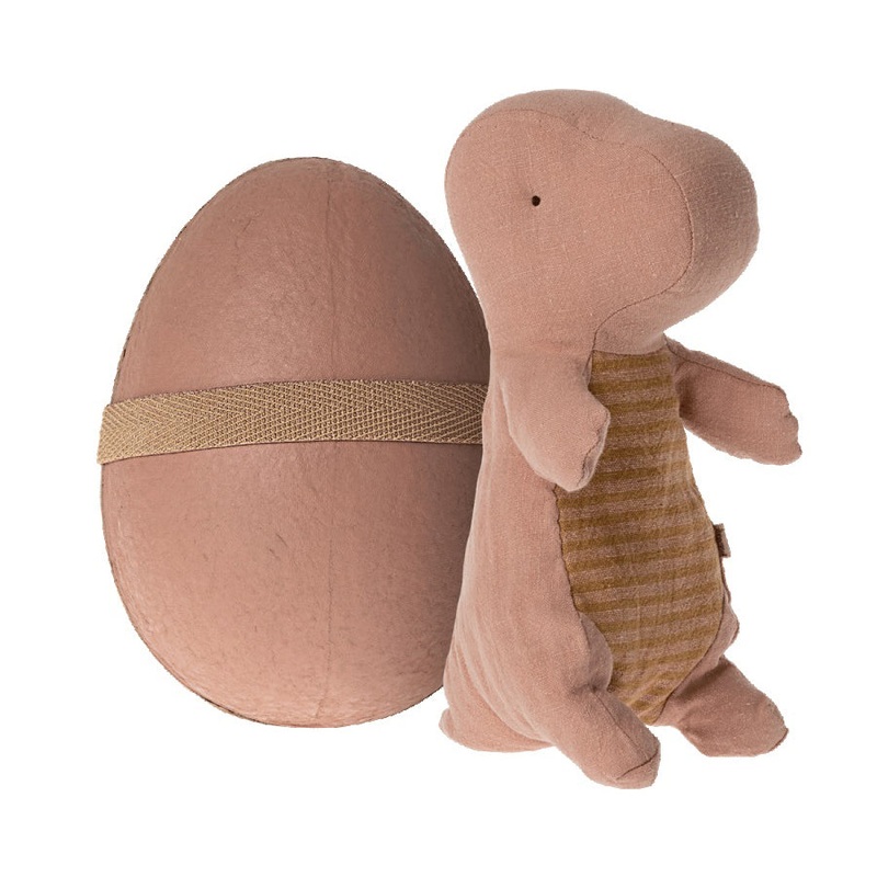 Maileg Gantosaurus in Egg, Small - Old Rose