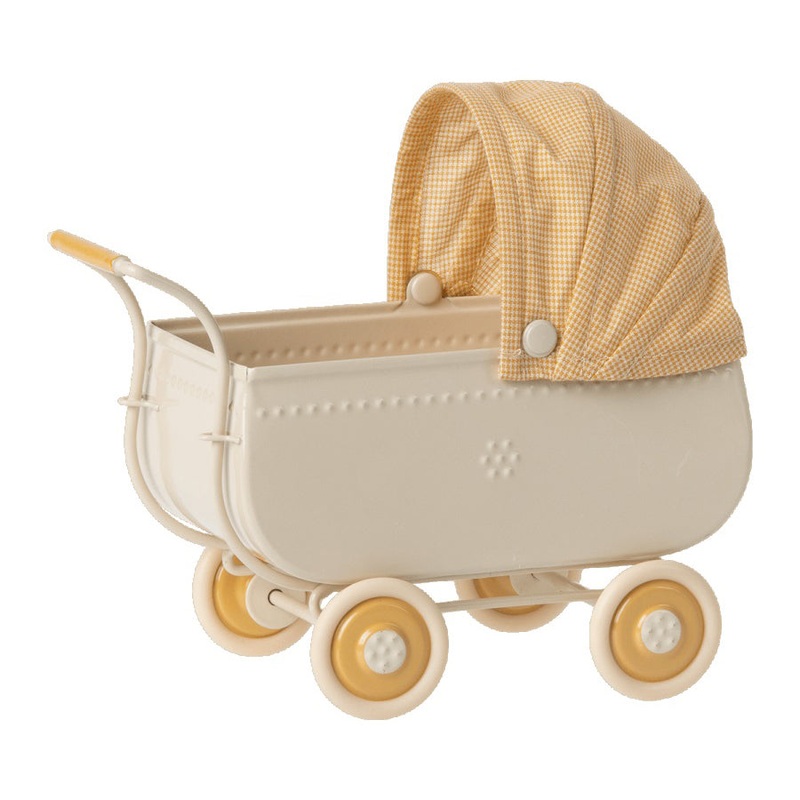 Maileg Pram, Micro - Yellow