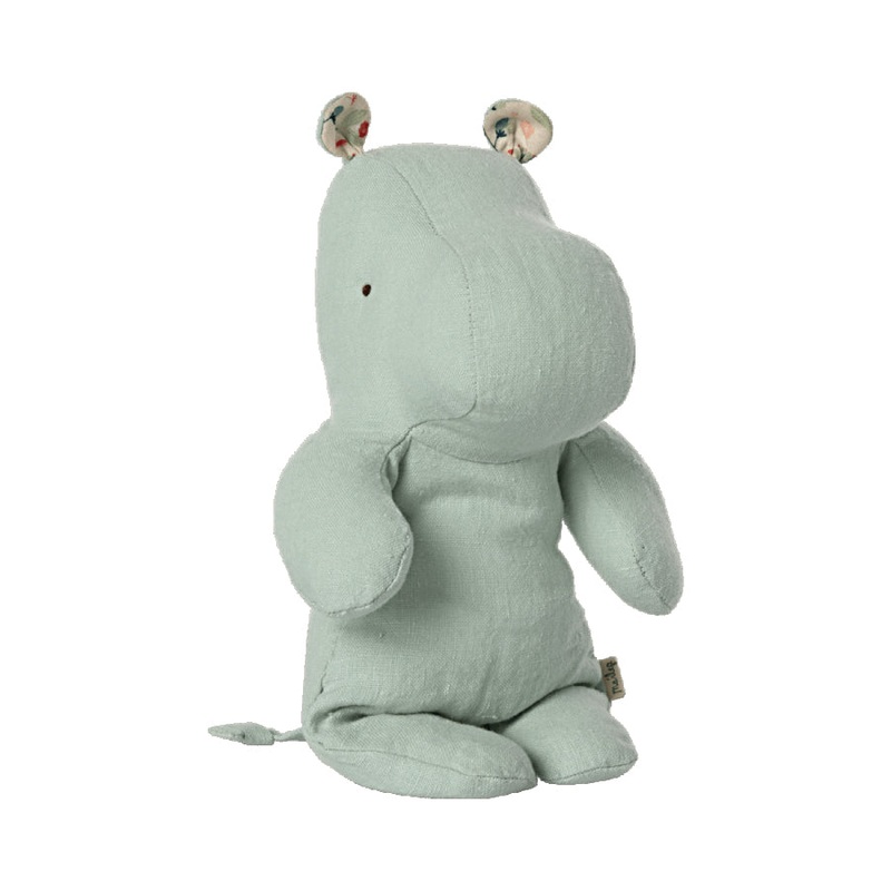 Maileg Safari Friends, Small Hippo - Light Mint