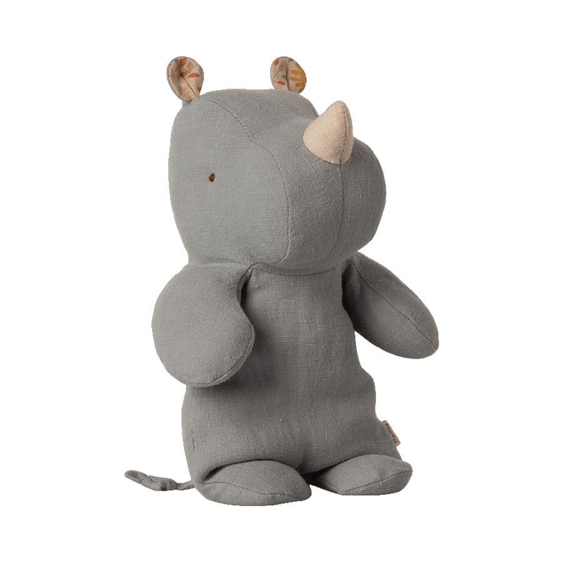Maileg Safari Friends, Small Rhino - Blue Grey