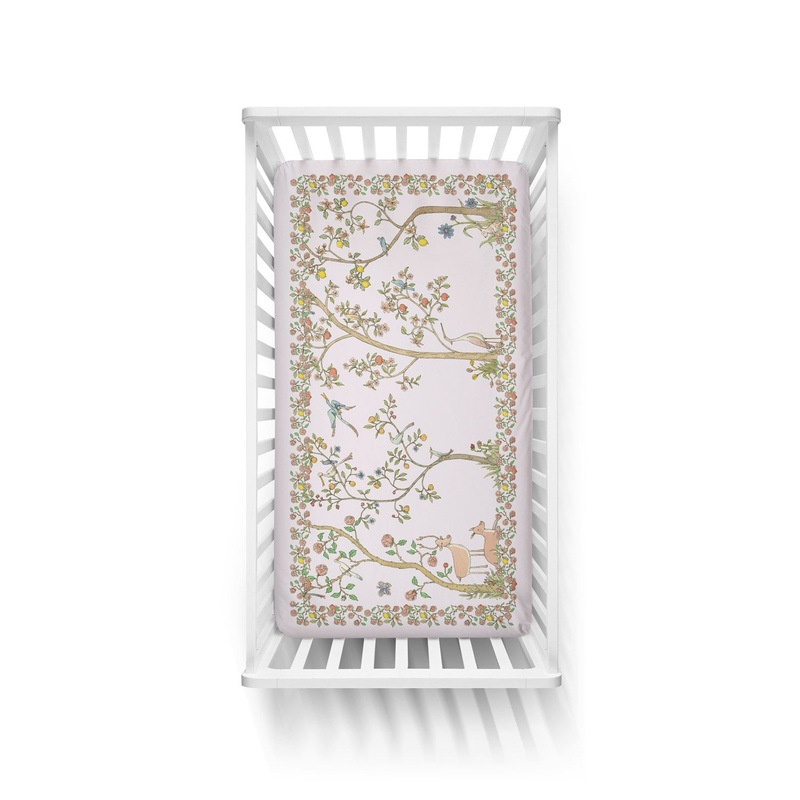Atelier Choux Fitted Sheet Satin - In Bloom