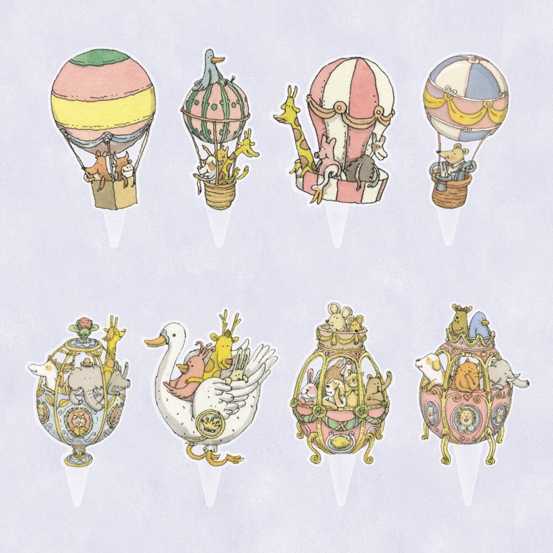 Atelier Choux Jumbo Cake Toppers - Set of 8
