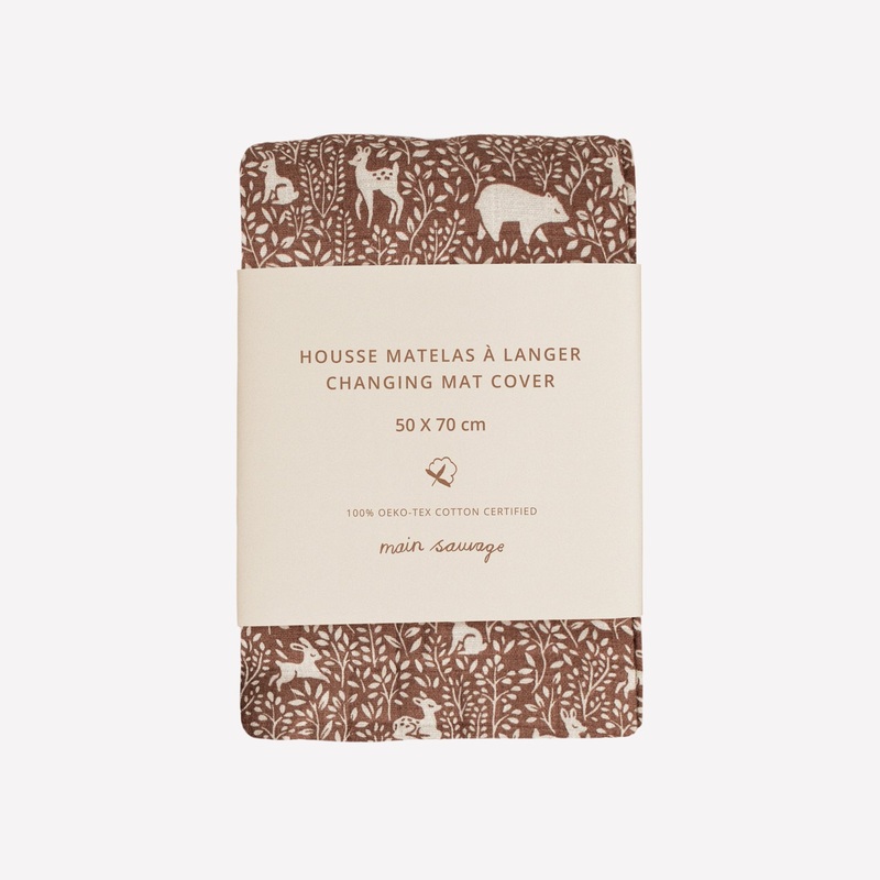 Main Sauvage Changing Mat Cover - Woodland