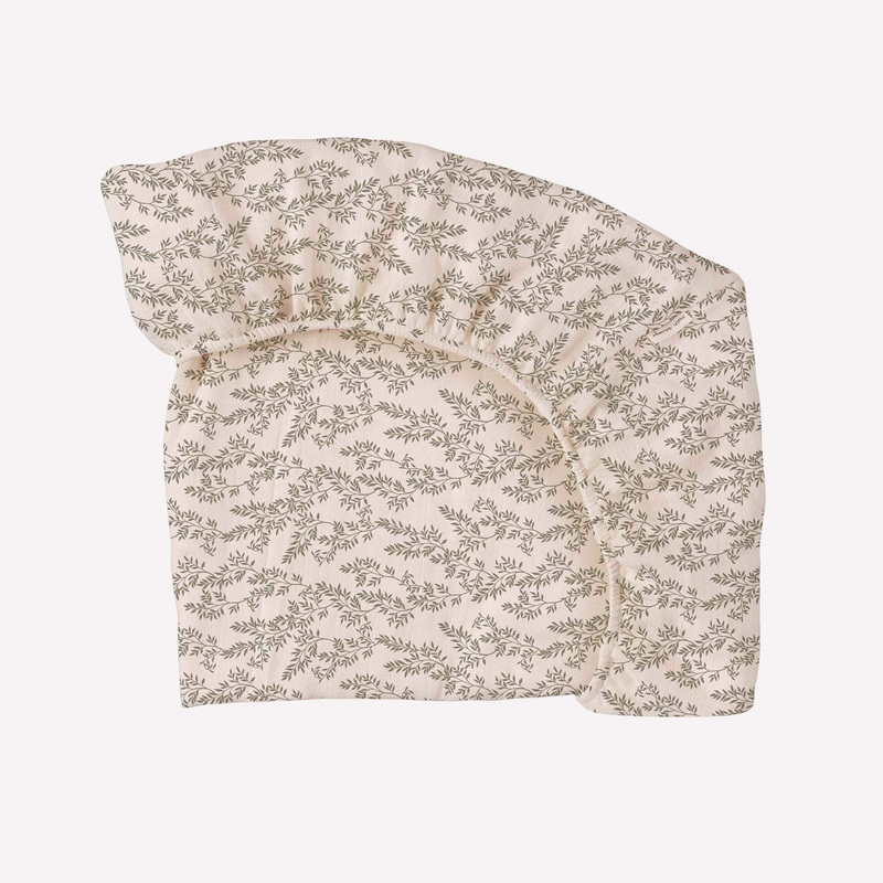 Main Sauvage Fitted Sheet - Bay Leaves