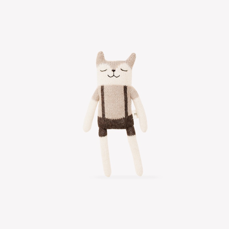 Main Sauvage Knit Toy - Fawn - Overalls