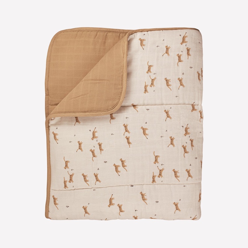 Main Sauvage Quilted Blanket - Savannah