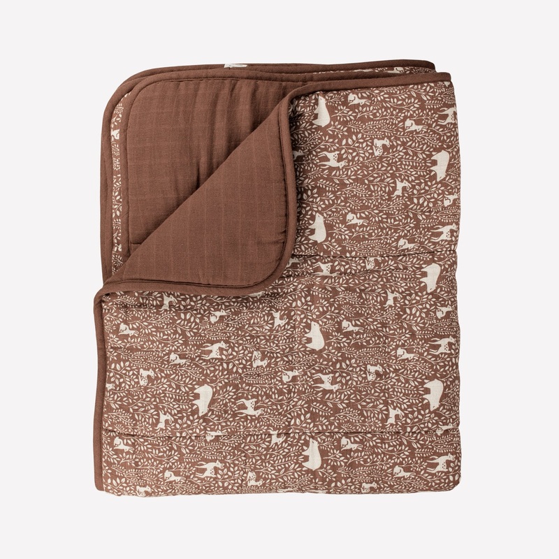 Main Sauvage Quilted Blanket - Woodland