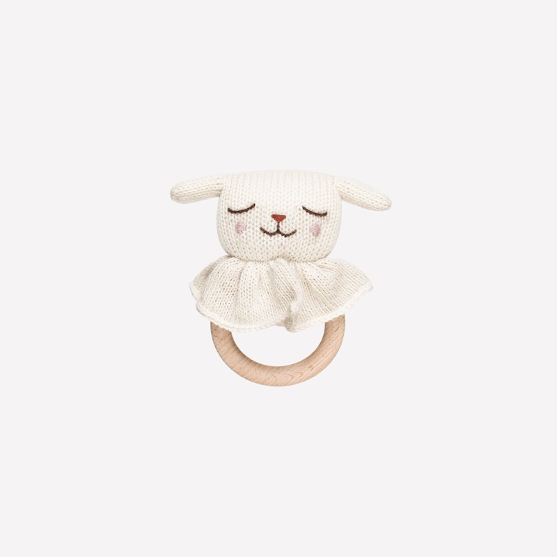 Main Sauvage Teething Ring - Lamb
