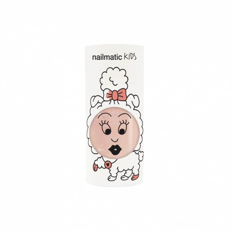 Nailmatic Water Based Nail Polish - Peachy - Peach Glitter