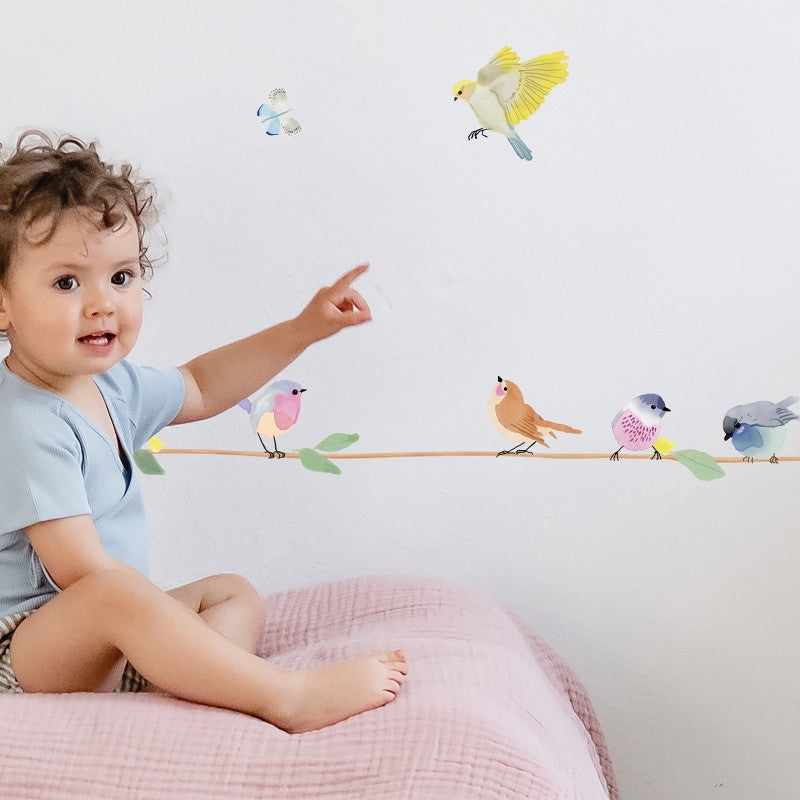 MIMI'lou Branche D'Oiseaux Wall Border