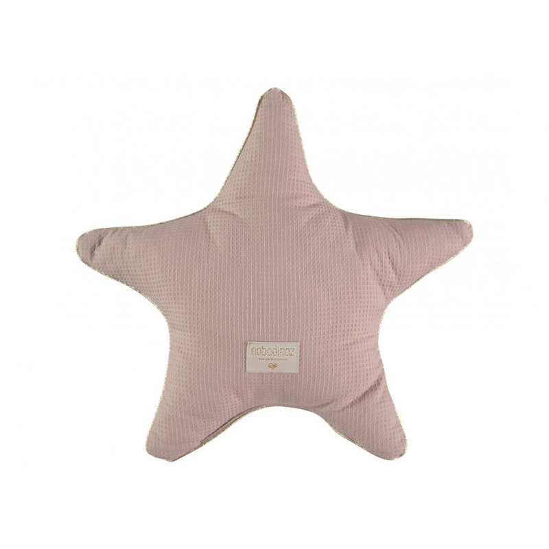 nobodinoz Aristote Star Cushion Misty Pink