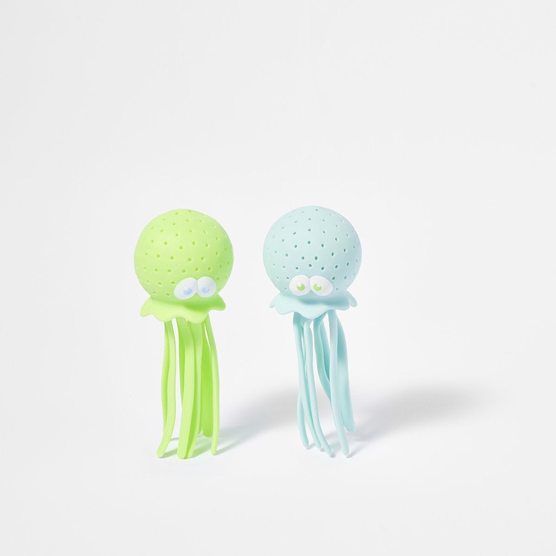 SUNNYLiFE Octopus Bath Toys Mint/Baby Blue Set of 2